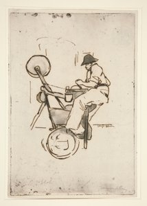 The Knife-Grinder by Jacques Villon
