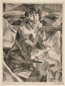 Portrait of a Young Woman by Jacques Villon