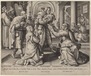 Presentation in the Temple by Jacques de Bie after Maarten