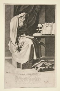 Chilo Lacedaemonius, #3 from the series The Seven Wise Men of Greece by Jacques de Gheyn III