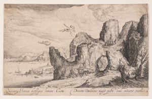 Landscape with the Fall of Icarus, from Landscapes by Jacques de Gheyn II