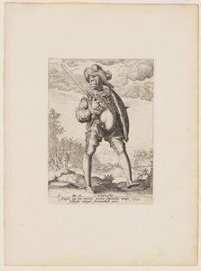 Soldier, Armed with Broadsword and Shield, from Officers and Soldiers of the Bodyguard of Emperor Rudolph II