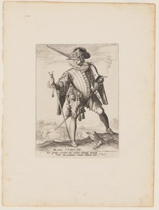 Soldier with Arquebus, from Officers and Soldiers of the Bodyguard of Emperor Rudolph II