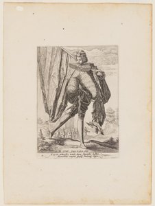 Standard Bearer, from Officers and Soldiers of the Bodyguard of Emperor Rudolph II by Jacques de Gheyn II