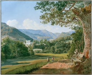 View of Striebar Castle near Gresten in Lower Austria by Jakob Alt