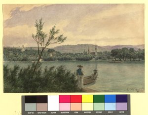 Danube Arm with Kamenitz near Peterwardein by Jakob Alt