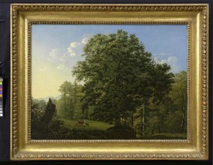 Landscape with Grazing Cows by Jakob Alt
