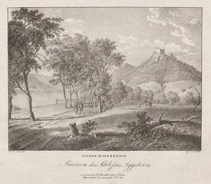 Lower Austria, Ruins of Aggenstein Castle by Jakob Alt