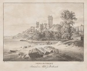 Lower Austria, Ruins of Weideneck Castle by Jakob Alt