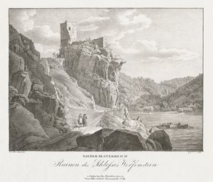 Lower Austria, Ruins of Werfenstein Castle by Jakob Alt