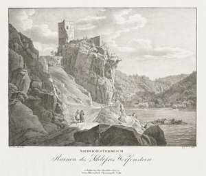 Ruins of Werfenstein Castle, Lower Austria by Jakob Alt