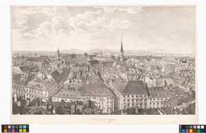Panorama of Vienna to the South, from St. Peter