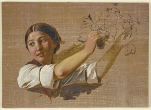Bust of a Peasant Girl by Jakob Becker