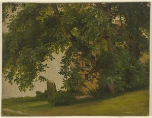 House Behind Trees by Jakob Becker
