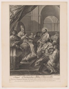 Saint Bernard of Clairvaux Before Pope Innocent II by Jakob Frey (I)