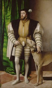 Portrait of Emperor Charles V with Dog