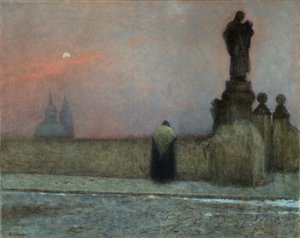 Early Evening in Hradcany by Jakub Schikaneder by Jakub Schikaneder