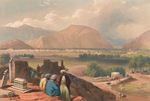 Caubul, from a Burying Ground on the Mountain Ridge, North-East of the City by James (after) Atkinson