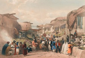 The Main Street in the Bazaar at Kabul in the Fruit Season, c.1839
