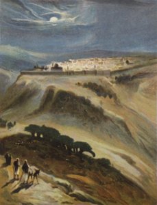 Jerusalem (Moonlight) from Mount Scopus
