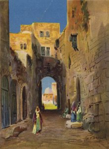 Street leading to the temple area by James (after) Clark