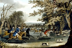 Royal Hunt in Windsor Park, Engraved by Matthew Dubourg