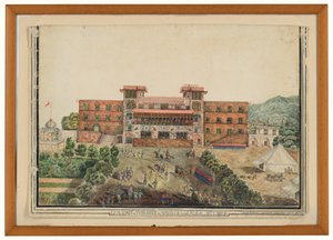 The House in Peshawar of Monsieur General Avitabile, Lugmanee, Khohistan by James (after) Rattray
