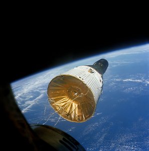 Gemini VI in Orbit 160 Miles Above Earth