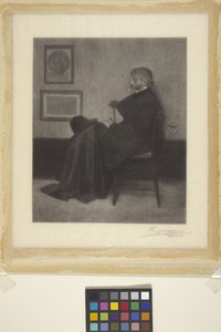 Thomas Carlyle by James Abbott McNeill (attr.to) Whistler