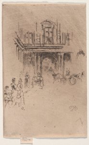 A Corner of the Palais Royal by James Abbott McNeill Whistler