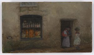An Orange Note: Sweet Shop by James Abbott McNeill Whistler