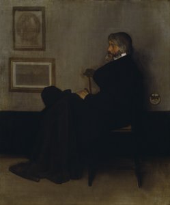 Arrangement in Grey and Black, No.2: Portrait of Thomas Carlyle by James Abbott McNeill Whistler