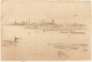 Battersea: Dawn, 1875 by James Abbott McNeill Whistler