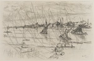 Battersea Reach, 1863 by James Abbott McNeill Whistler
