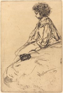 Bibi Lalouette, 1859 by James Abbott McNeill Whistler