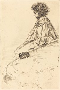 Bibi Lalouette, 1859 by James Abbott McNeill Whistler