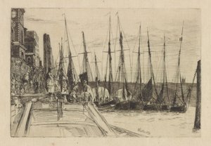 Billingsgate, 1859 by James Abbott McNeill Whistler