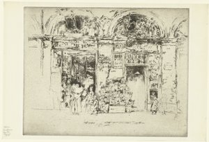 Flower Shop by James Abbott McNeill Whistler