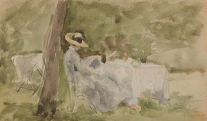 Breakfast in the Garden by James Abbott McNeill Whistler