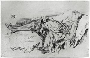 Child on a Couch by James Abbott McNeill Whistler