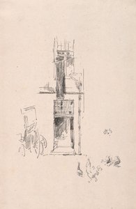 Cocks and Hens, Hotel Colbert by James Abbott McNeill Whistler
