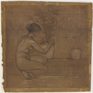 Crouching Figure (Study for The White Symphony: Three Girls) by James Abbott McNeill Whistler