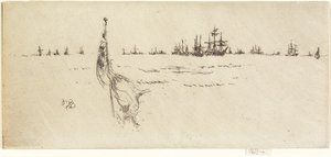 Dipping the Flag, 1887 by James Abbott McNeill Whistler