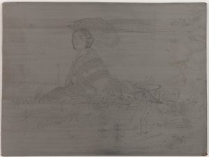En Plein Soleil. Uncancelled plate from Twelve Etchings from Nature The French Set by James Abbott McNeill Whistler