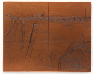 Etching Plate: Millbank by James Abbott McNeill Whistler