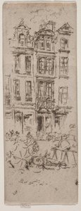Flower Market, Brussels by James Abbott McNeill Whistler