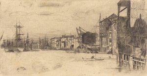 Free Trade Wharf by James Abbott McNeill Whistler