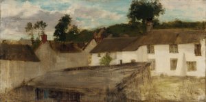 Green and Silver: The Devonshire Cottages, 1883 or 1884 by James Abbott McNeill Whistler