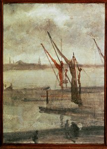 Grey and Silver, Chelsea Wharf by James Abbott McNeill Whistler