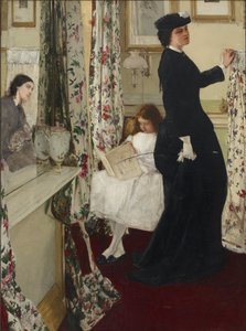 Harmony in Green and Rose: The Music Room by James Abbott McNeill Whistler